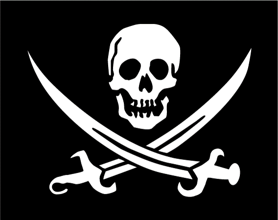 Bandeira Pirata Jolly Rogers